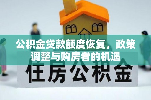 浑南公积金贷款额度恢复，政策调整与购房者的机遇