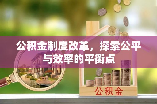 浑南公积金制度改革，探索公平与效率的平衡点