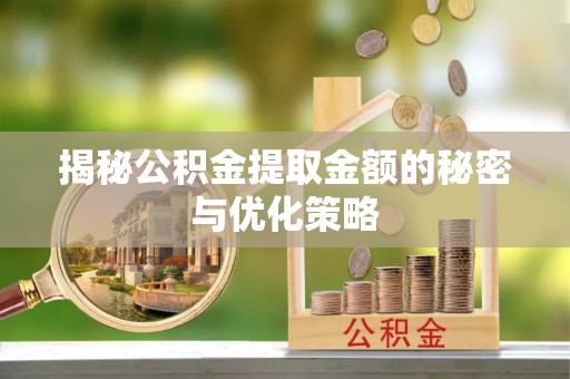 浑南揭秘公积金提取金额的秘密与优化策略