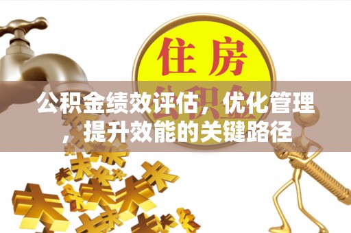 浑南公积金绩效评估，优化管理，提升效能的关键路径