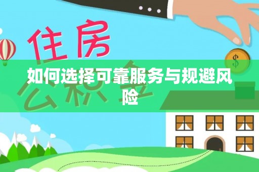 浑南如何选择可靠服务与规避风险