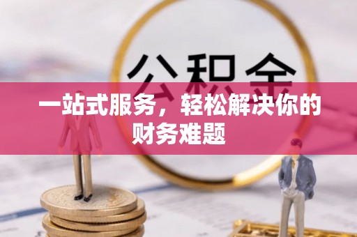 浑南一站式服务，轻松解决你的财务难题