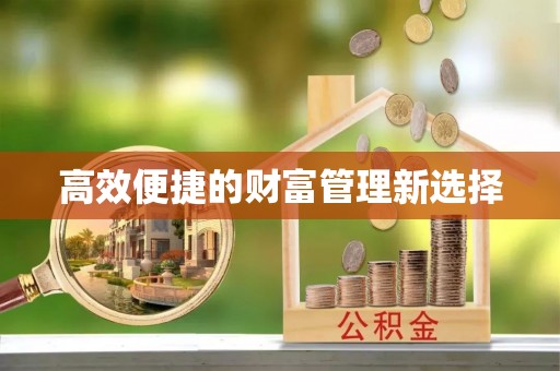 浑南高效便捷的财富管理新选择